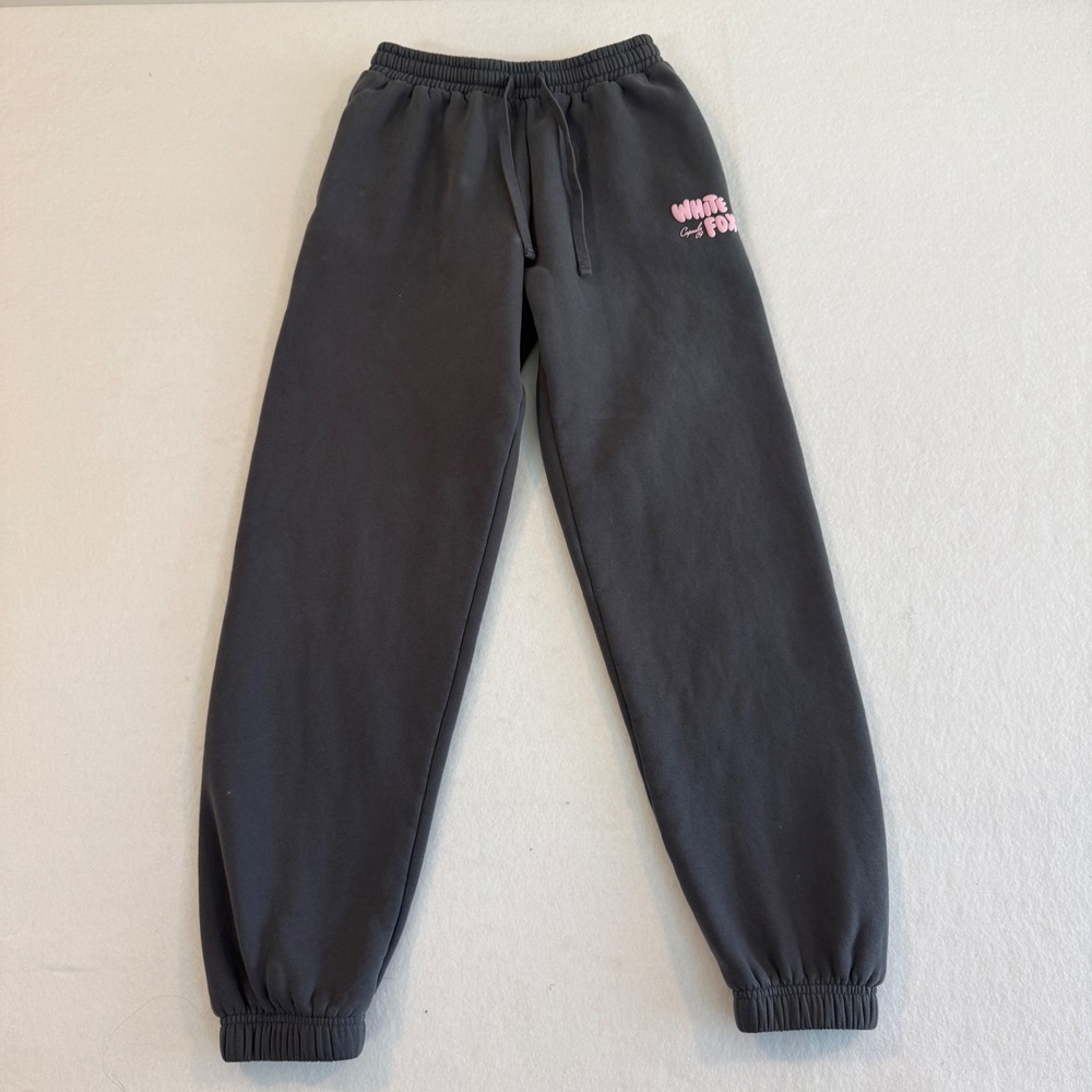 White Fox Capsule 09 Sweatpants Womens S Charcoal Grey